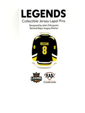 Pittsburgh Penguins Mark Recchi jersey lapel pin-Retro Collectable-Free Ship
