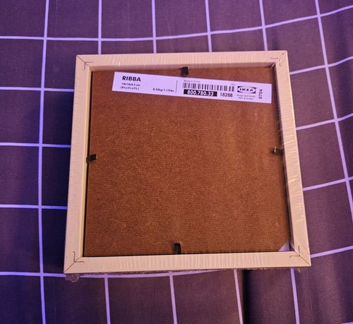 IKEA Ribba 14 x 14 cm 5-1/2 x 5-1/2" White Square Frame Shadow box - Picture 2 of 3