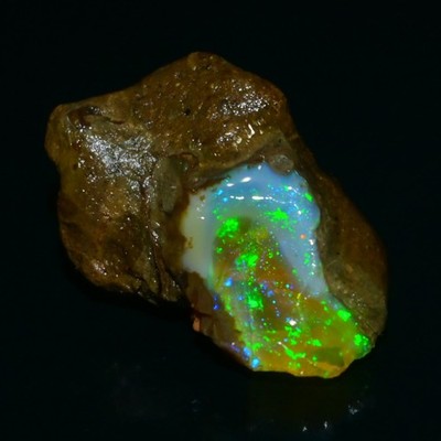 Ethiopian Oil Opal Specimen 23.70 cts Natural Rough Gemstone - Fire Opal Roug