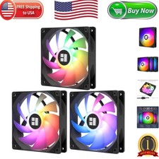 Efficient 120mm ARGB Case Fan with Silent Operation, 3 Pack for Optimal Cooling