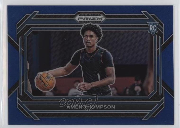 2023 Panini Prizm Draft Picks Blue Variations /199 Amen Thompson Rookie RC 15wb