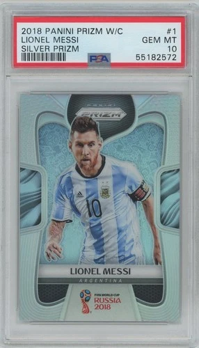 2018 Prizm World Cup Lionel Messi Silver #1 Argentina PSA 10 Gem Mint