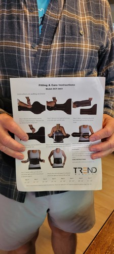 TREND Medical Extend LSO Back Brace DCT-3951 Lumbar Support Adjustable Size,BAG - Picture 2 of 15