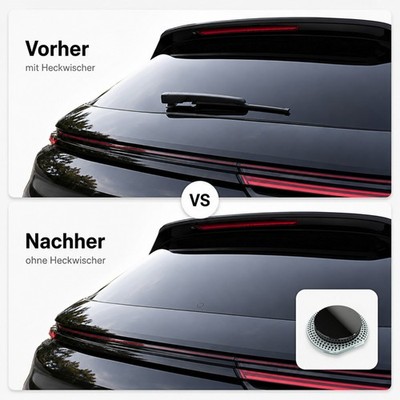 Echtglas Heckwischerabdeckung für FORD - clean Heck Glasstopfen Blindstopfen