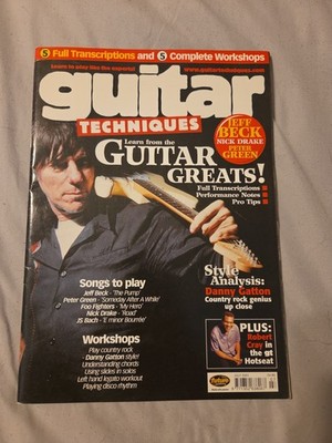 Guitar Techniques Magazine July 2001 CD Jeff Beck Danny Gatton Robert Cray