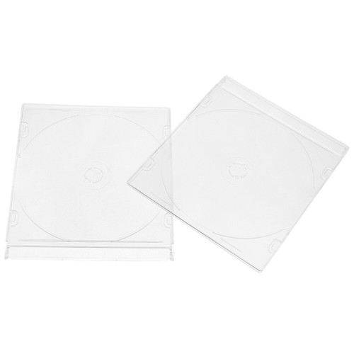 2 Pcs Acrylic Storage Box Cd Boxes with Lids Office Travel Cases - Afbeelding 7 van 12