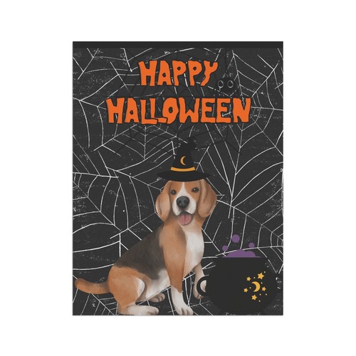 Halloween Beagle Garten & Haus Flagge - 2 Größen - tolles Geschenk für Beagle Besitzer! - Bild 9 von 11