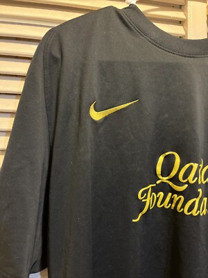 NIKE FC BARCELONA 2011/2012 AWAY Men SOCCER JERSEY KIT XL Black