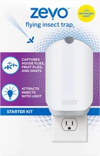 Flying Insect Trap Indoor Houseflies, Fruit Flies, and Gnats Trap Plug-In Base