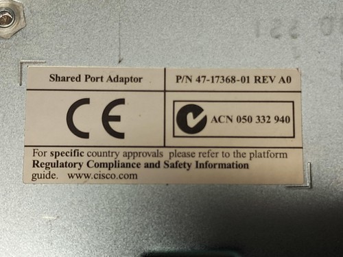 Cisco SPA-1X10GE-L-V2 10 Gigabit Ethernet 1 Port ASR-1000 Series Routers 10GB - Afbeelding 8 van 9