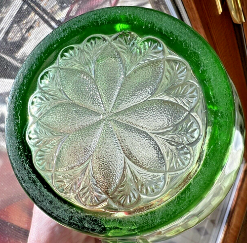 Jeannette Glass Hex Optic ~36 oz Pitcher Sunflower Base 1930s - Picture 21 of 23