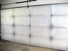 US Energy - Reflective Garage Door Insulation Kit - 16'W x 8'H White/Reflective