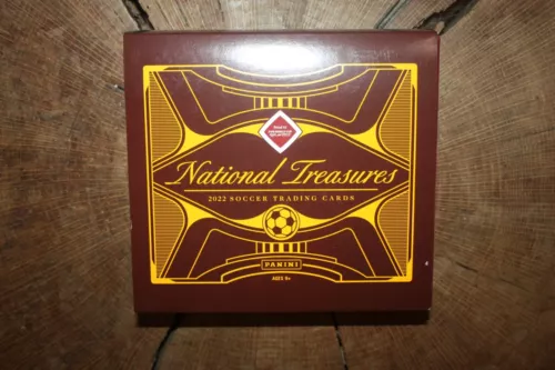 2022 NATIONAL TREASURES SOCCER EMPTY HOBBY BOX       VIVA LA MESSI!!!!!