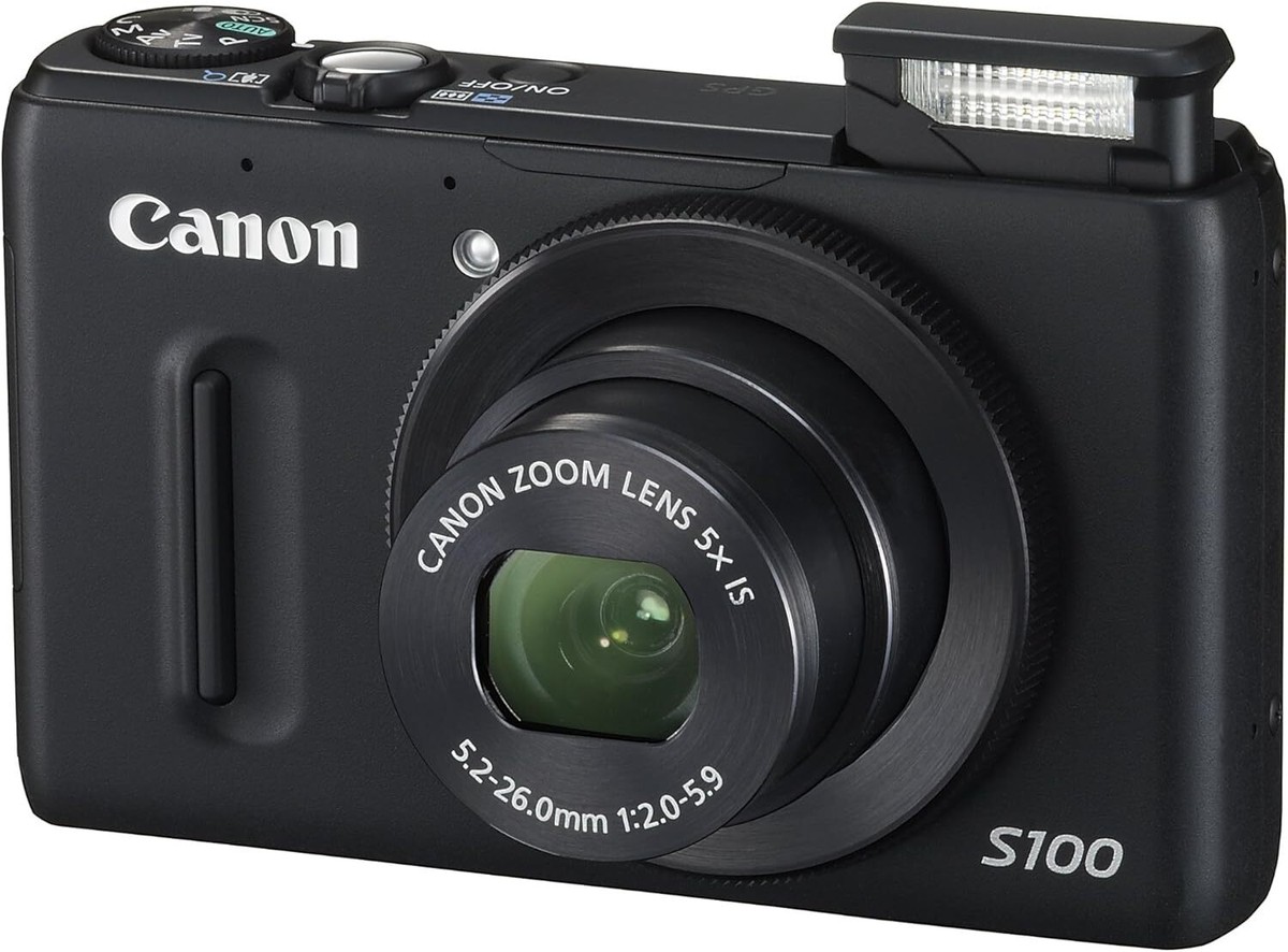 【美品】Canon Powershot S100 ブラック Canon PowerShot S100 (Black) 12.1-megapixel digital camera