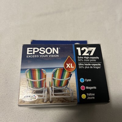 12/16 Epson GENUINE 127 Color Ink ( IN RETAIL BOX ) T127520 Workforce 840 845