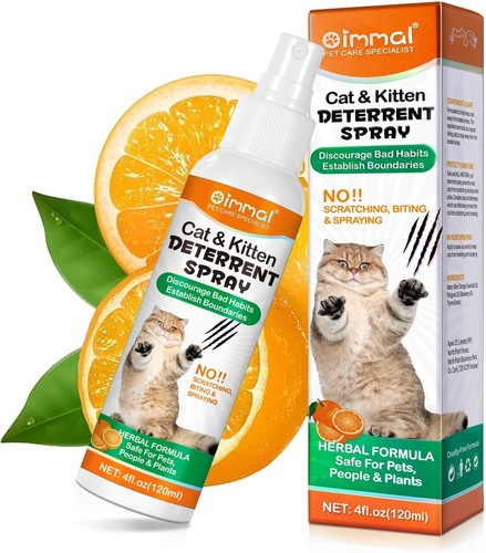 Cat Deterrent Sprays,120ML,Anti Pee & Anti Scratch Furniture & Anti Scratchin...