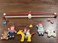 VTG 1972 Raggedy Ann  Andy Baby Doll Crib Mobile Part 3605 Nursery Incomplete