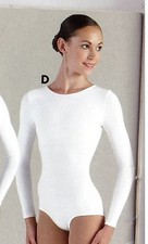 Long Sleeve Snap Crotch Leotard Praise Cheer all sizes front lined jewel neck