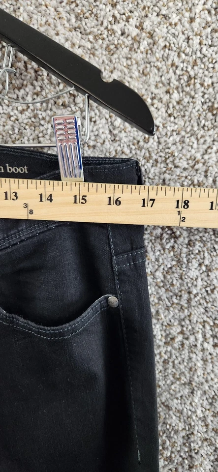 Pantalones de mezclilla elásticos modernos negros Sonoma Life + Style para mujer talla 12 Ave Foto 4 de 4