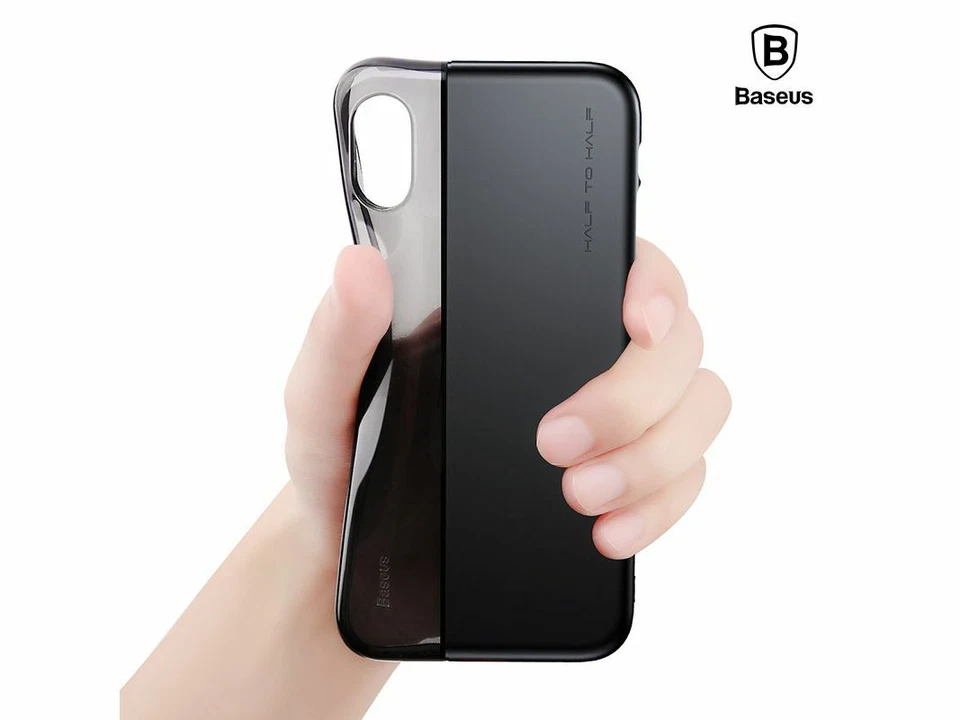 Funda protectora TPU a prueba de golpes mitad y mitad para teléfono iPhone X XR XS Max Foto 2 de 4