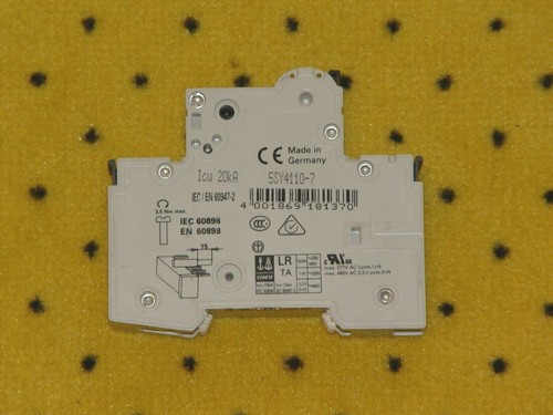 3x SIEMENS Leitungsschutzschalter C10A, Sicherungsautomat 5SY41 MCB C10 - Bild 2 von 2