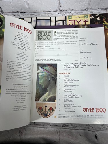 STYLE 1900 Quarterly Journal of the Arts & Crafts Movement [Lot of 5 · 1998-2001 - Picture 11 of 20