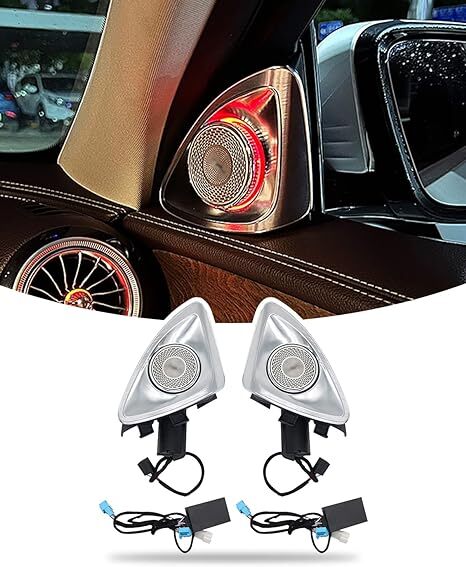 64 Colors 4D Rotating Tweeter Speakers For 2021-2025 Mercedes-Benz