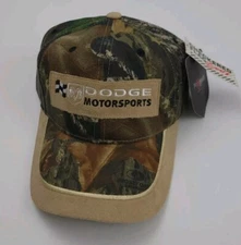 Vintage 2005 Dodge Motorsports Camouflage Pattern Hat New NWT Y2k Race Sport USA