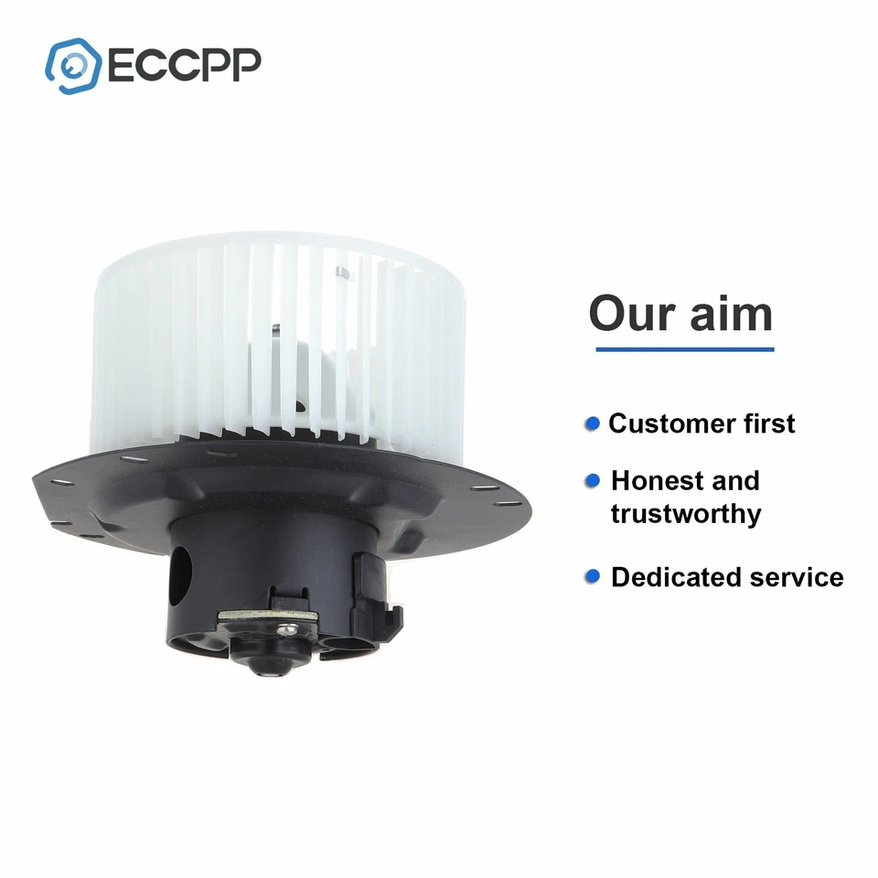 A/C Heater Blower Motor Fan for 2003 0-14 Ford E-150 250 1999-06 Econoline Front Foto 2 de 4