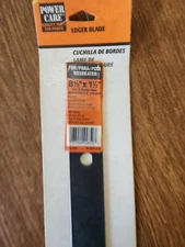 Brand New Power Care Edger Blade 8 1/2" x 1 1/2"  with 9/16 Hole
