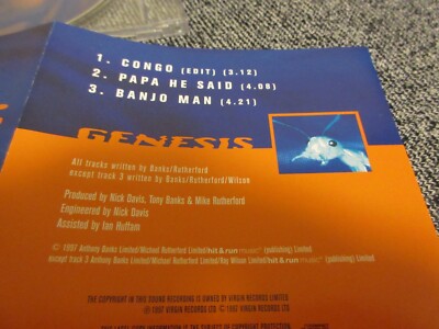 GENESIS / congo /JAPAN LTD CD OBI 3 tracks | eBay