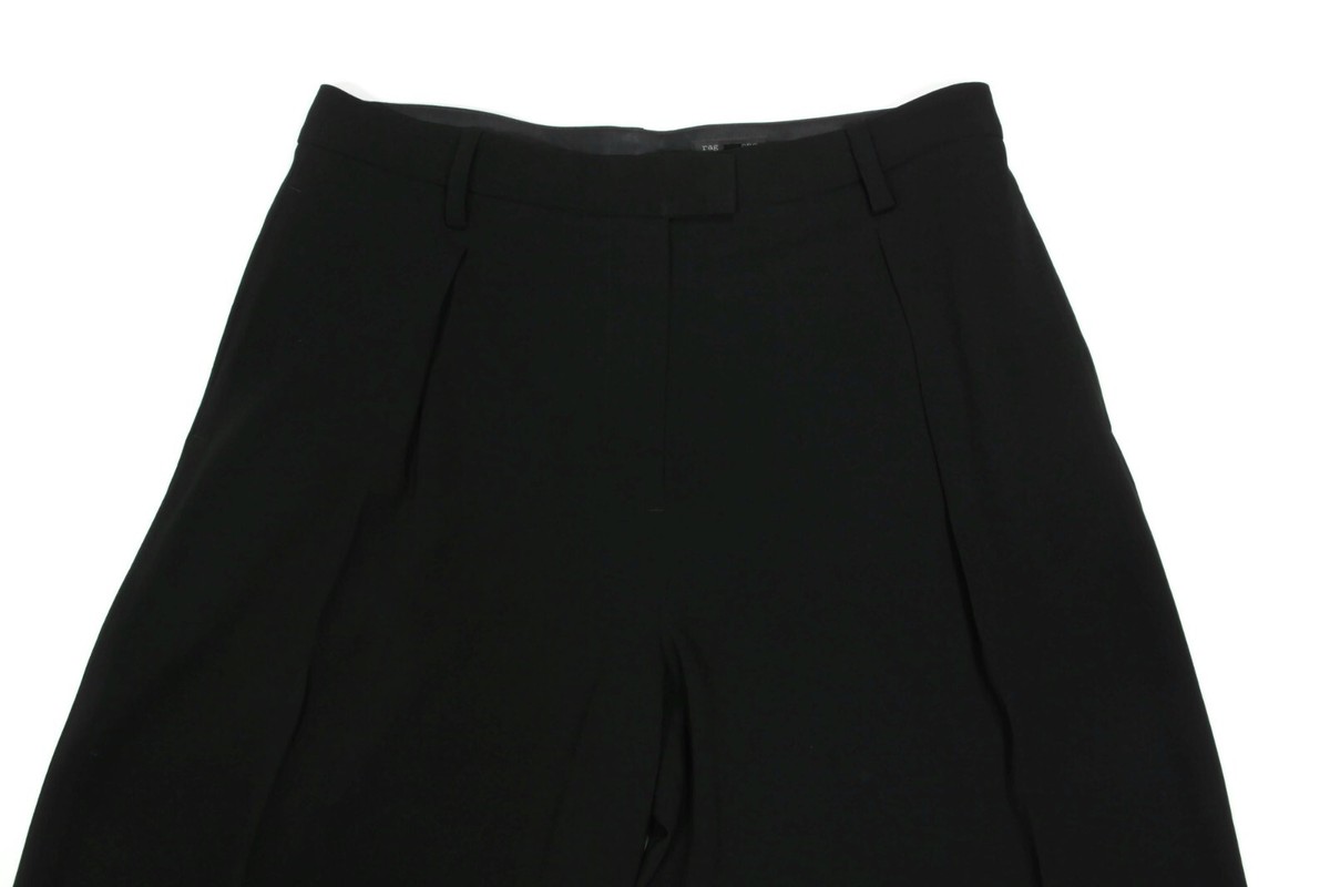 【送料&関税込】Bode Black Crepe Pant Rag & Bone Black Bennett Japanese Crepe Pant Women's size 12