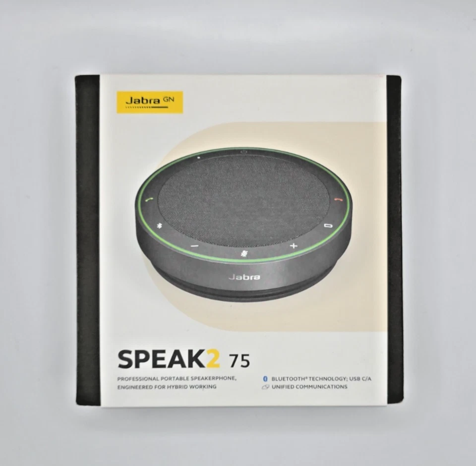 Jabra Speak2 75 Wireless Bluetooth Freisprecheinrichtung Tragbar - Dunkelgrau - 2775-209