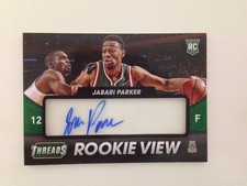 Jabari Parker 2014-15 Panini Threads Rookie View Autograph Rookie Card  Bucks