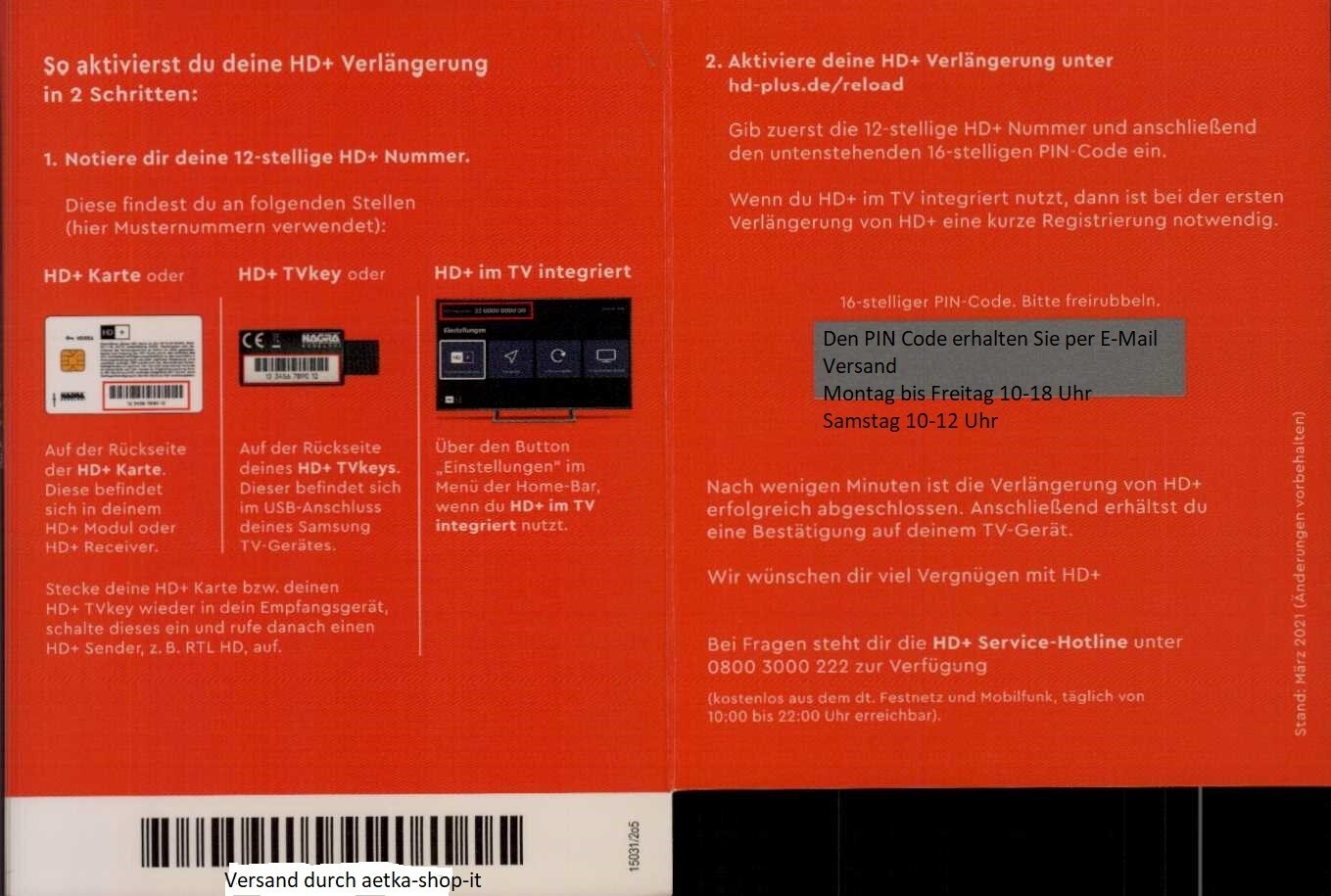 Thumbnail - Hd+ Plus Verlängerung Für 12 Monate Für Smart Tv Mit Hd+ Tv-app