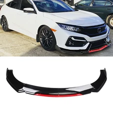 For Honda Accord Front Bumper Lip Splitter Lower Spoiler Body Kit Red