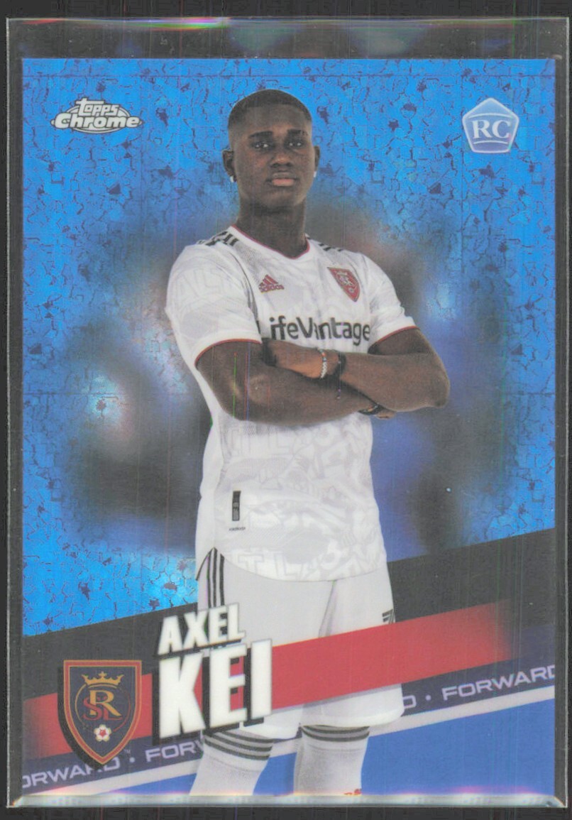 2022 Topps Chrome MLS Blue Mini Diamond Refractor Axel Kei /199