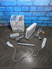 Nintendo Wii RVL-001 Gaming Console with Cords, Controller, and Random Videogame