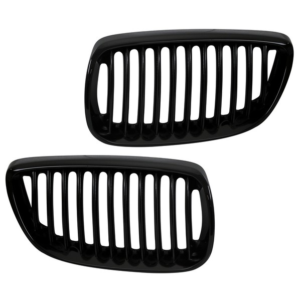 Nieren KüHlergrill Grill FüR BMW E92 E93 Bj. 2006-2010 Schwarz Hochglanz-image