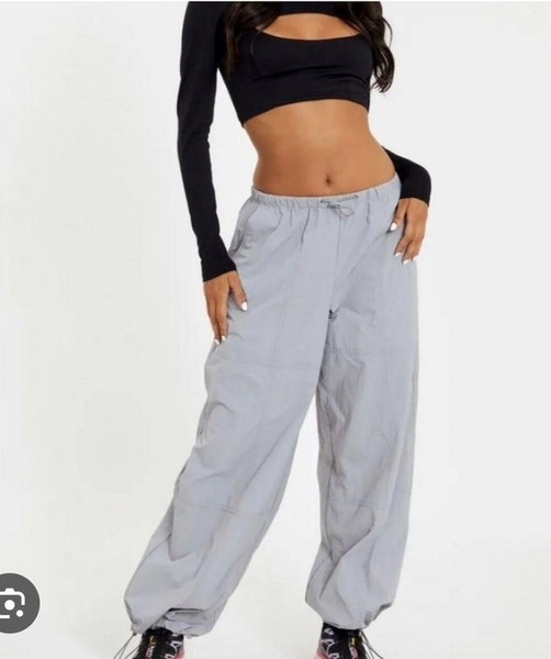 Glassons Grey Parachute Pants - size 6