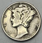1944 Silver Mercury Dime 10C Coin