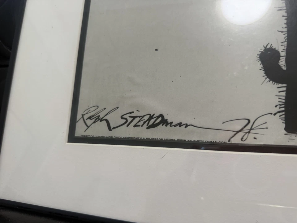 Estampa emoldurada Ralph Steadman Flight Of The Gonzo - Imagem 4 de 4