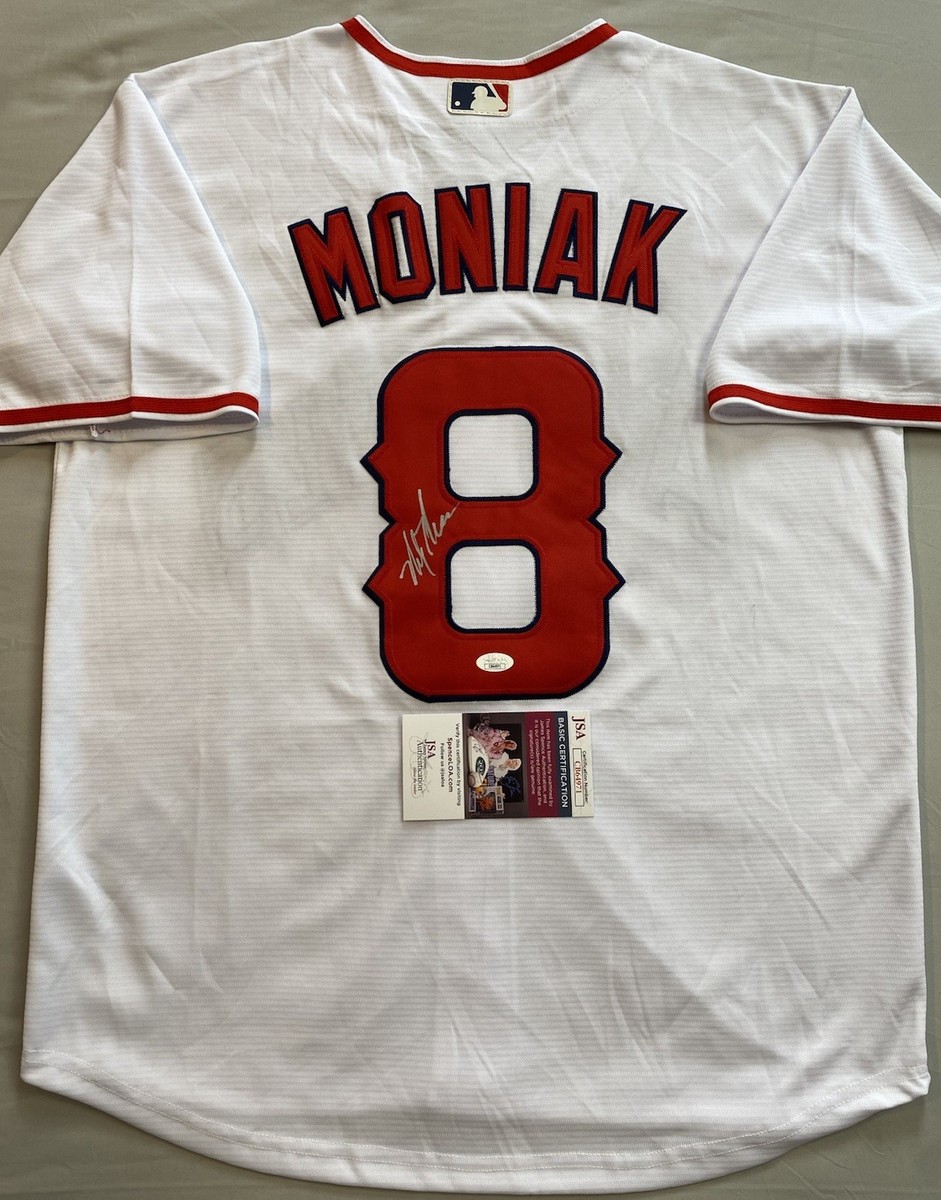 LOS ANGELES ANGELS MICKEY MONIAK AUTOGRAPH #8 HOME WHITE NIKE