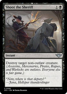 MTG Shoot the Sheriff NM-Mint Outlaws  of Thunder Junction 