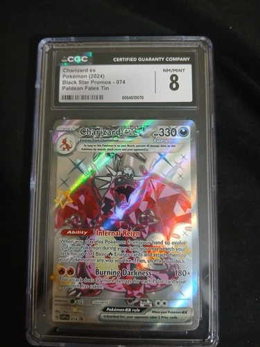 Charizard ex CGC 8 SVP 074 Scarlet & Violet Promo Holo EX Pokémon Card