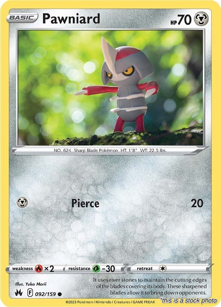 Pokemon Pawniard (92) [CRZ - 092/159 MP]