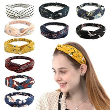 Fashion Bohemian Style Hair Bands Elastic Yoga Headband Women Headwear Print Vin