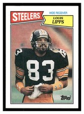 1987 Topps #287 Louis Lipps Pittsburgh Steelers Football Card 33922