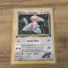 Sabrina’s Porygon 98/132 Gym Challenge 1st Edition on eBay