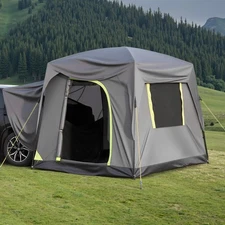 SUV Camping Tent Outdoor Tailgate Dual Use Tents with Rainfly for 5-8 Person